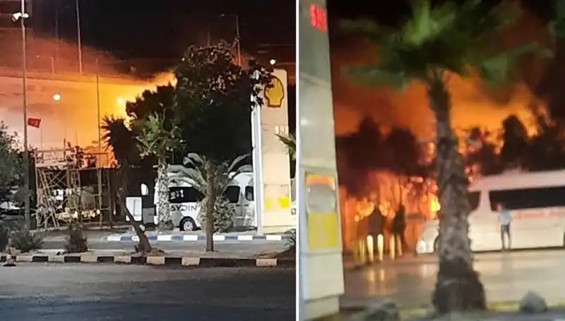 İzmir Otogarı'nda İkmal Alanında Çıkan Yangın Panik Yarattı