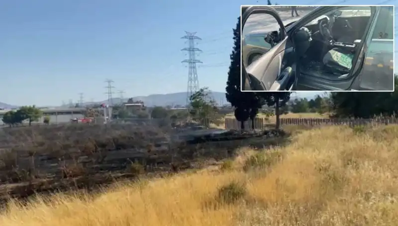 İzmir'deki Yangın Korkuttu: Otluk Alanda Başlayan Alevler AVM Otoparkına Sıçradı