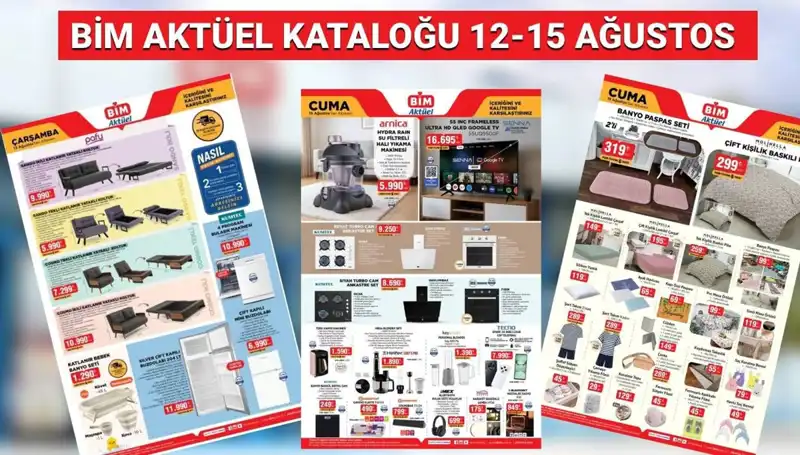 BİM 12-15 Ağustos 2025 Aktüel Kataloğu: Beklenen Ürünler Raflarda!